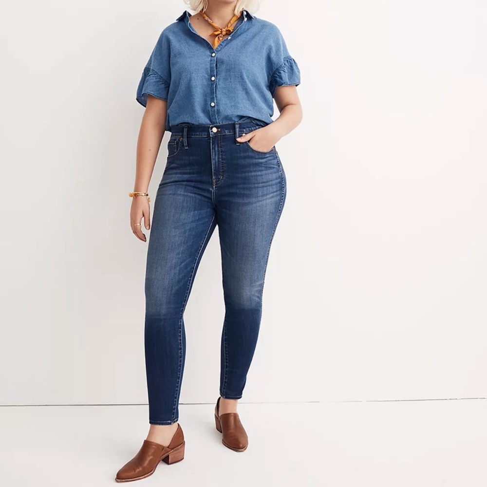 Madewell 10" High-Rise Skinny Jeans in Danny Wash